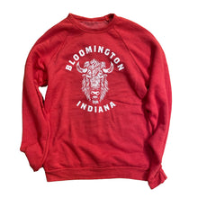 Load image into Gallery viewer, Bloomington Indiana - Unisex Red Crew Neck