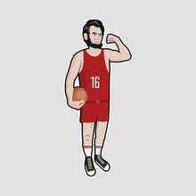 Load image into Gallery viewer, Abraham Lincoln basketball player sticker
