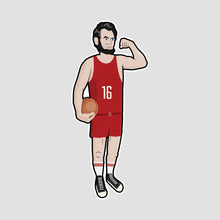 Load image into Gallery viewer, Abraham Lincoln basketball player sticker