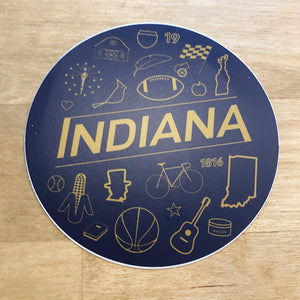 Indiana Circle - Sticker