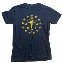 Load image into Gallery viewer, Indiana flag shirt Gold and Black