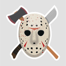 Load image into Gallery viewer, Friday the 13th Jason Voorhies style hockey mask
