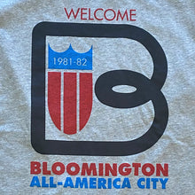 Load image into Gallery viewer, Welcome to Bloomington All-America City Shirt closeup