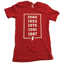 Load image into Gallery viewer, Indiana Hoosier Banner Years shirt
