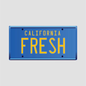 California Fresh license plate sticker