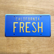 Load image into Gallery viewer, California Fresh license plate sticker photo

