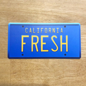 California Fresh license plate sticker photo