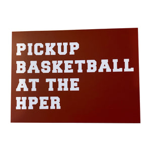 Indiana pickup basketball at the HPER