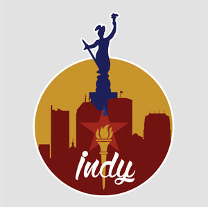 Indy Skyline - Sticker