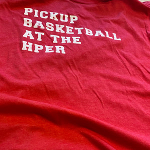 Pickup basketball at the HPER closeup
